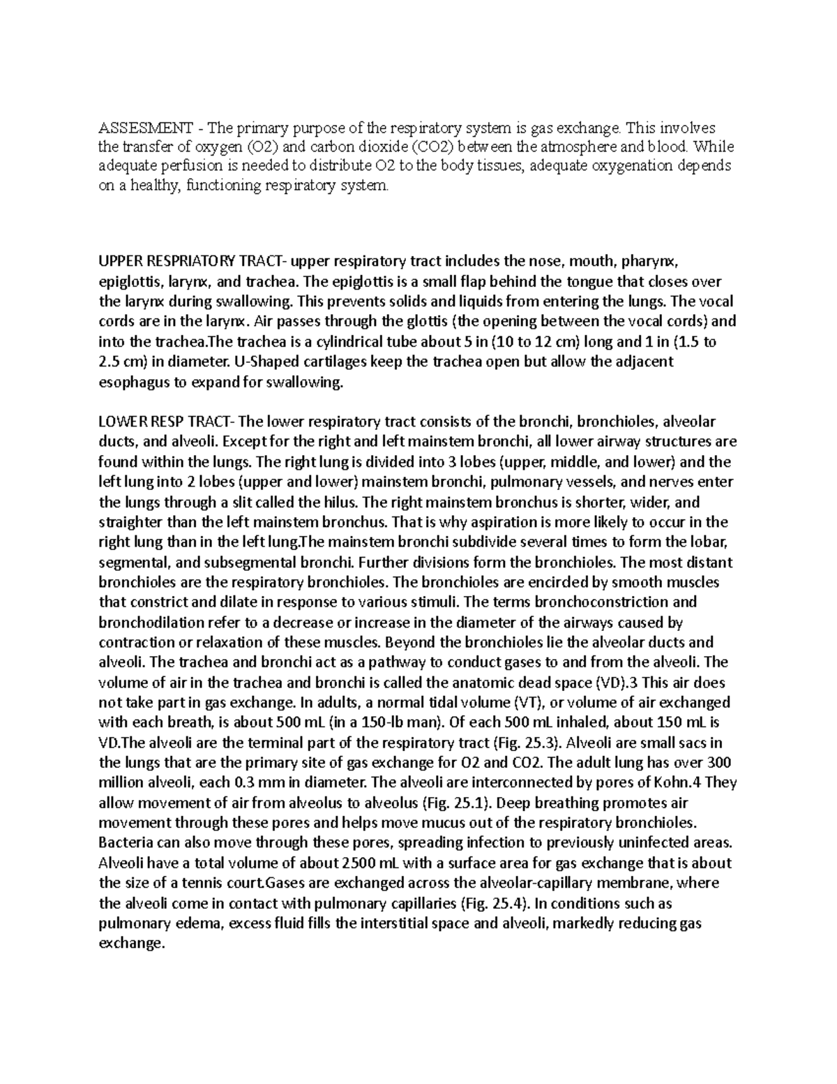 Chapter 25 Lewis - Detailed Notes on Asthma and COPD Management - Studocu