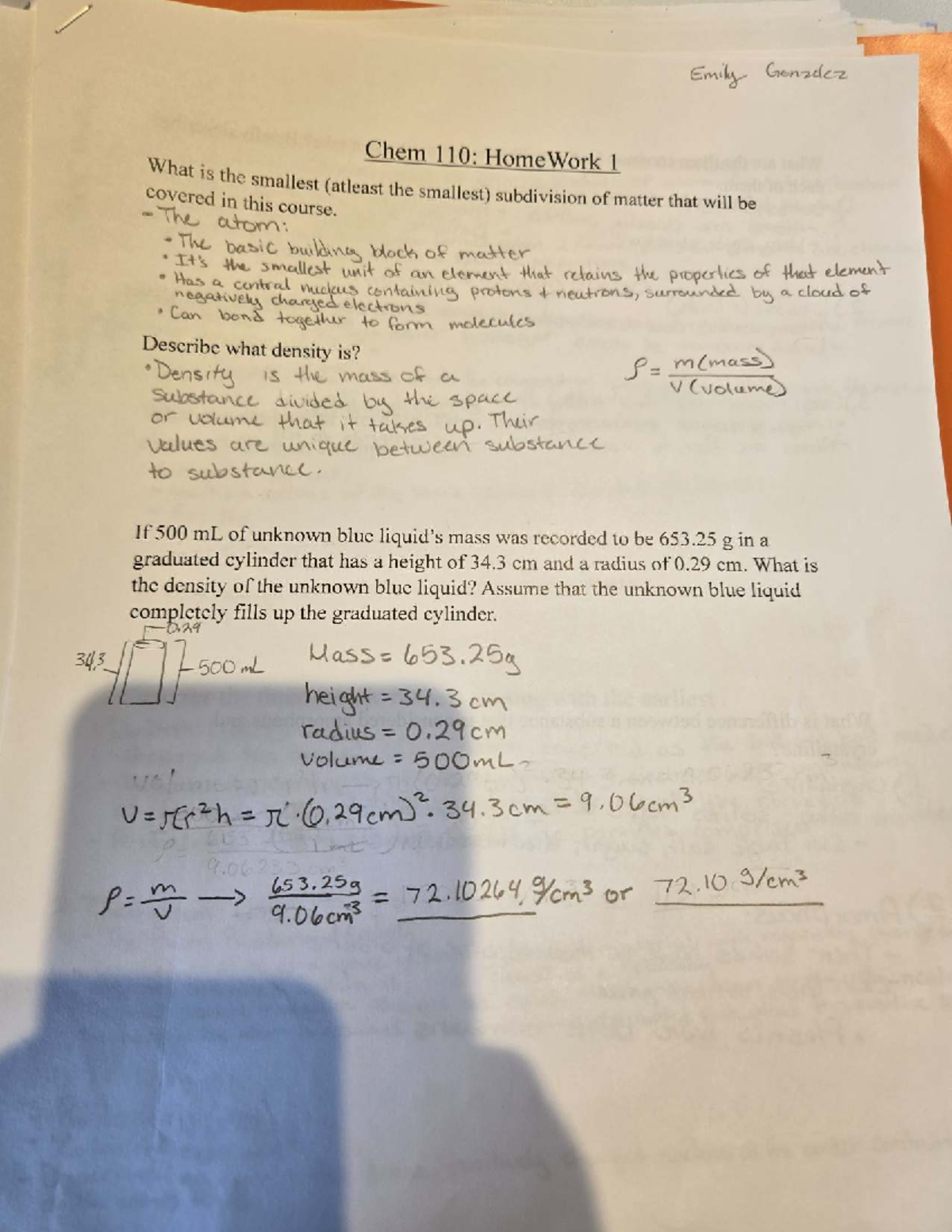 Final Exam Review for Chem 110: Key Topics & Concepts - Studocu