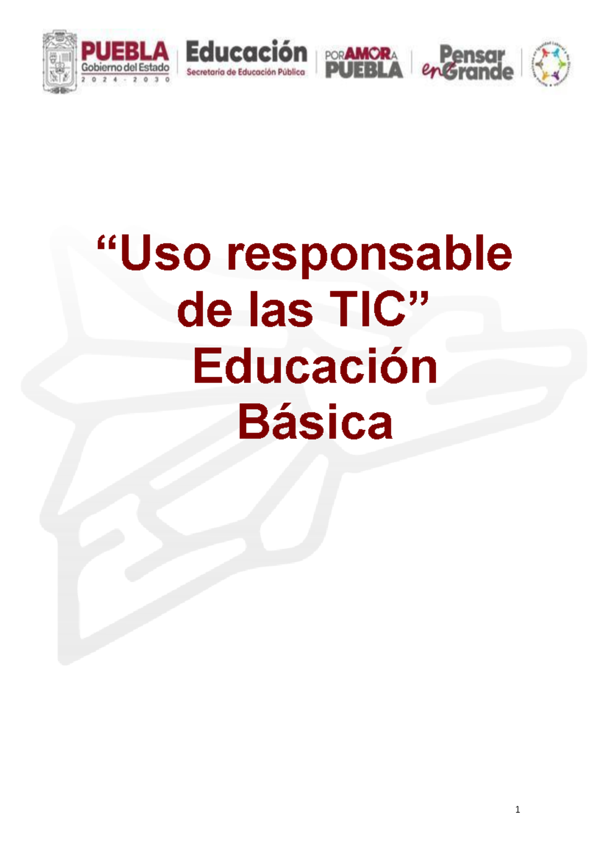 151025 Campaña de Uso Responsable de las TIC en Educación Básica - Studocu