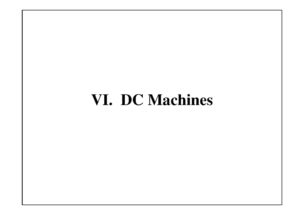 DC Machines Overview - Course Code: 1P - Studocu