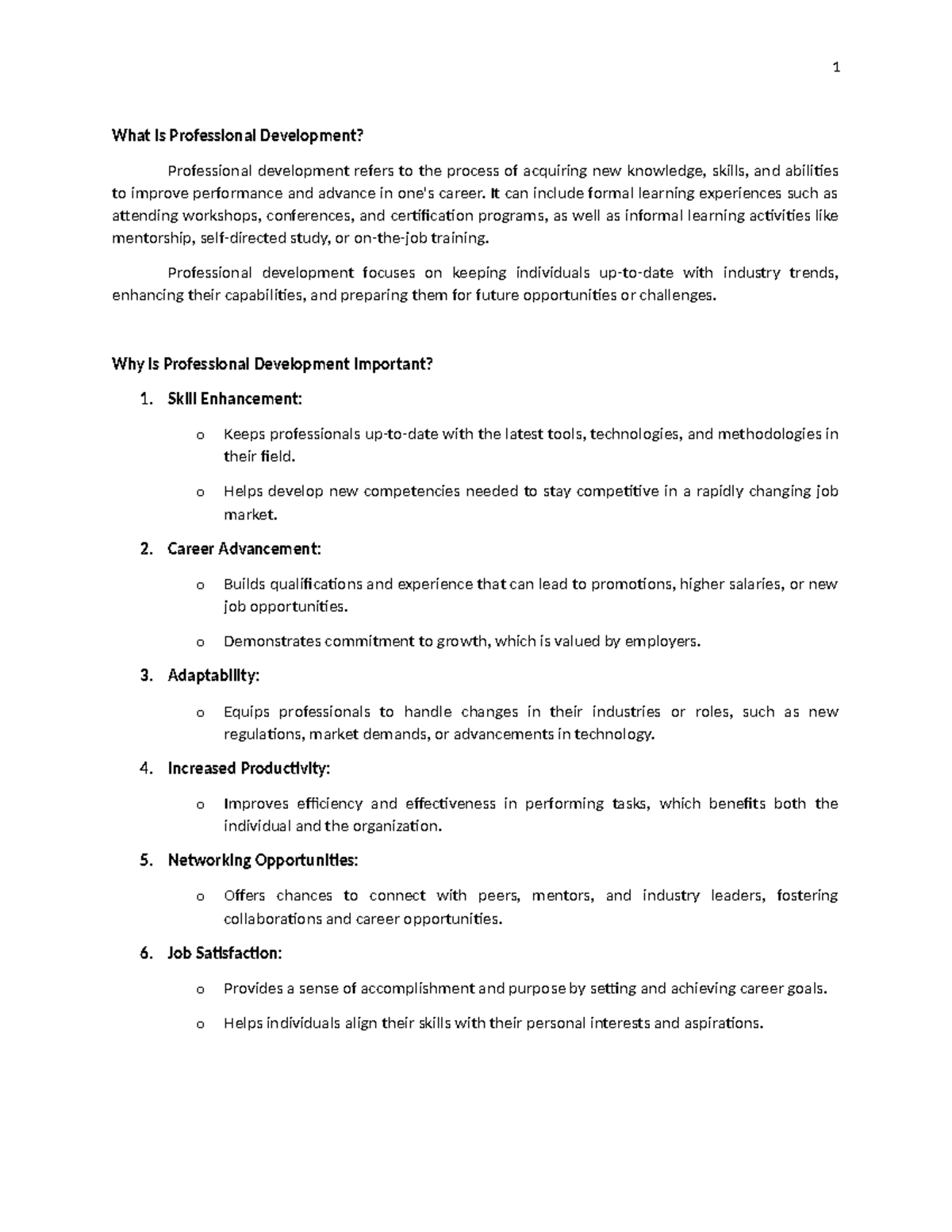 2 What is Professional Development - What is Professional Development ...