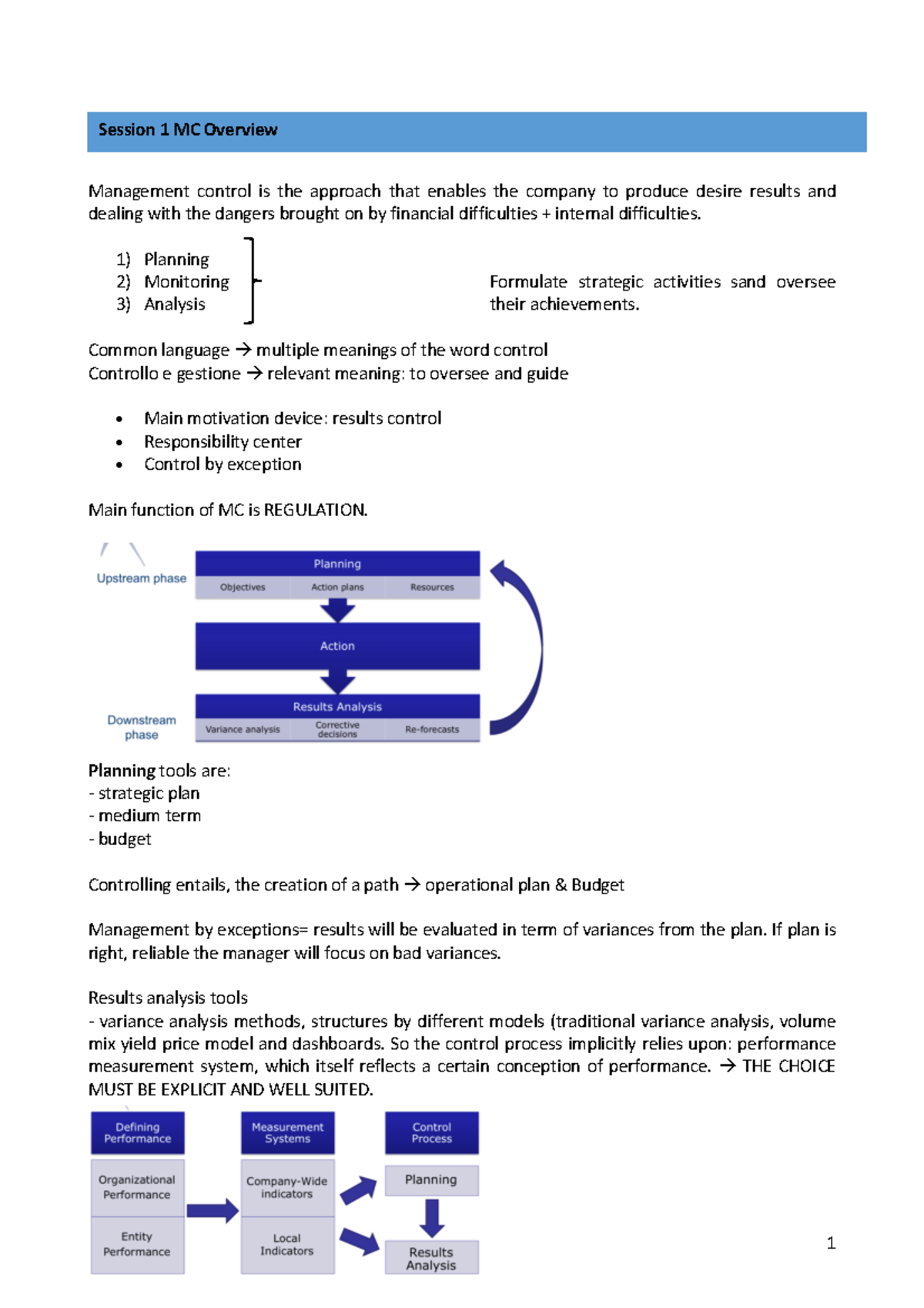 Management control ESCP - Management control is the approach that ...