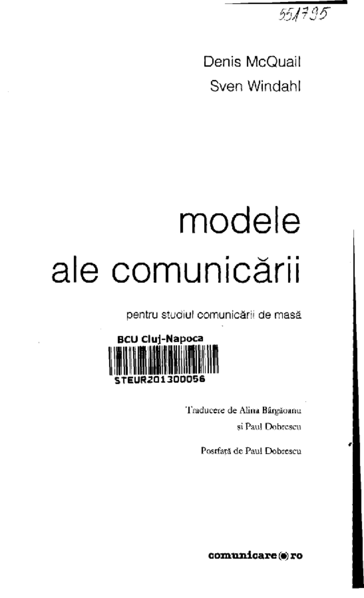 SW BCU: Modele de Comunicare în Studiul Comunicării de Masă - Studocu