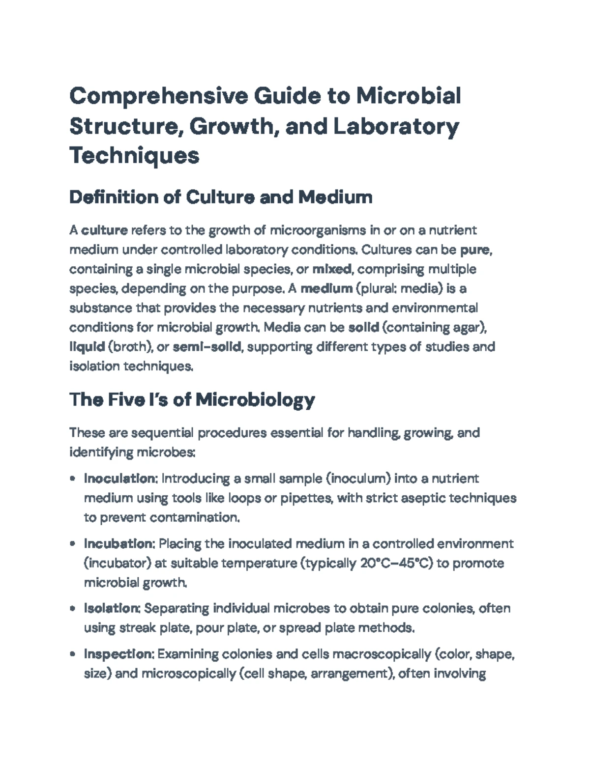 Microbiology Techniques: Culturing, Microscopy, and Staining Methods ...