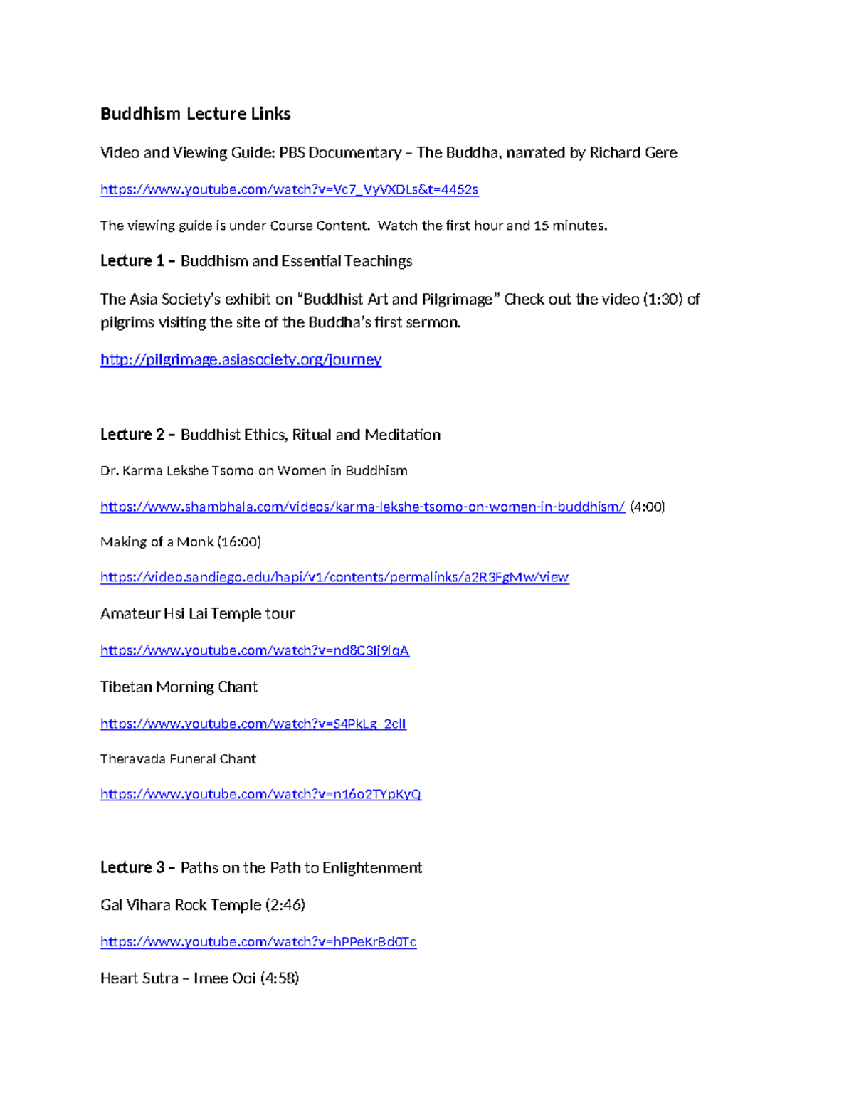Buddhism Lecture Series: Essential Teachings and Practices Guide ...