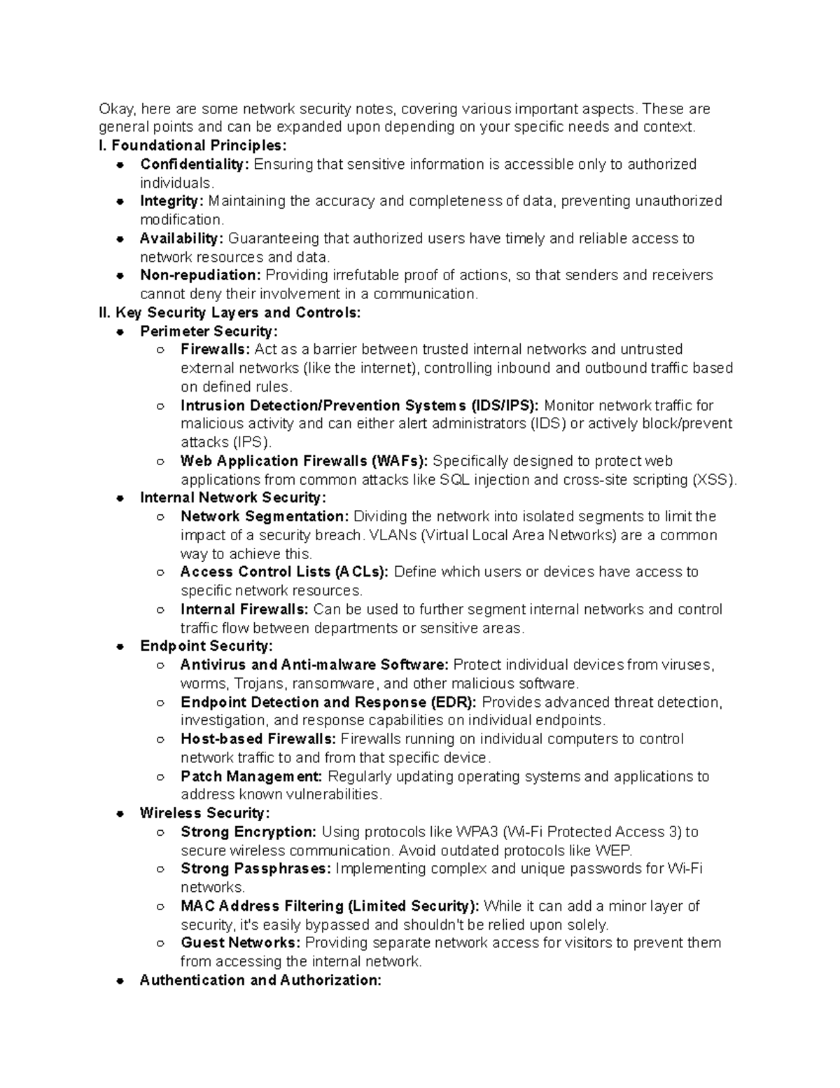 Network Security Overview and Best Practices for Implementation - Okay ...
