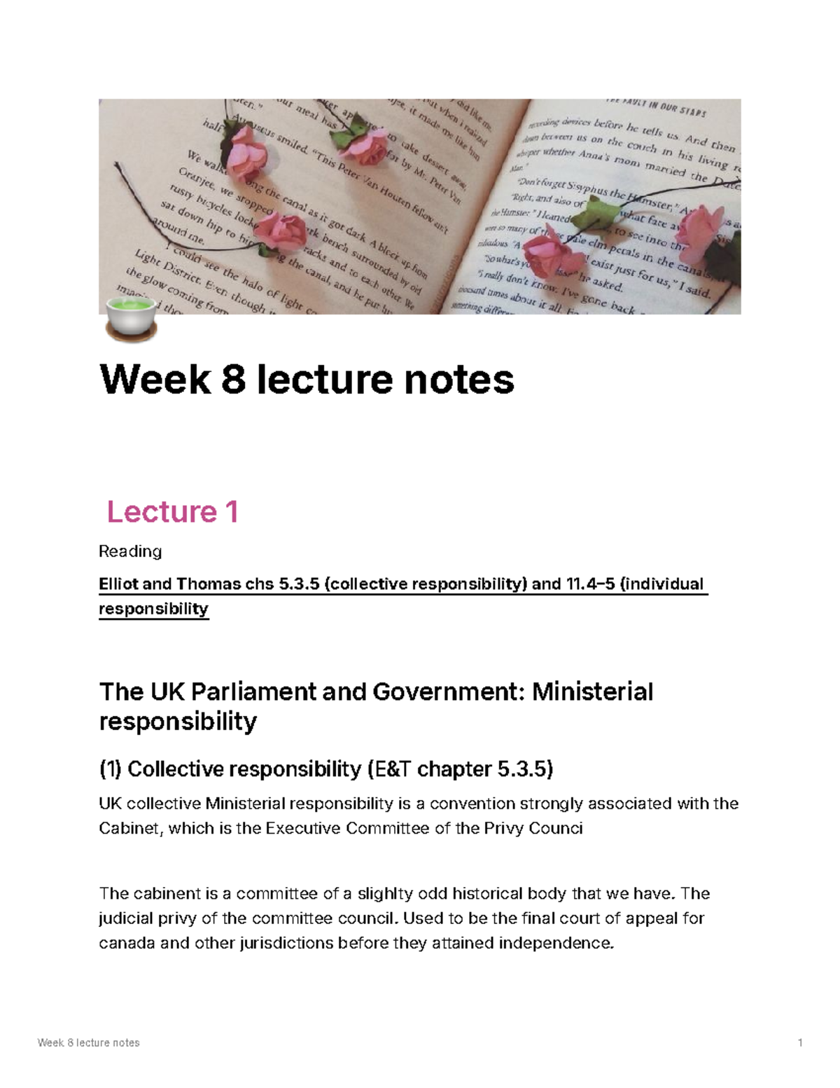 Week 8 Lecture Notes: Public Law - Collective & Individual ...