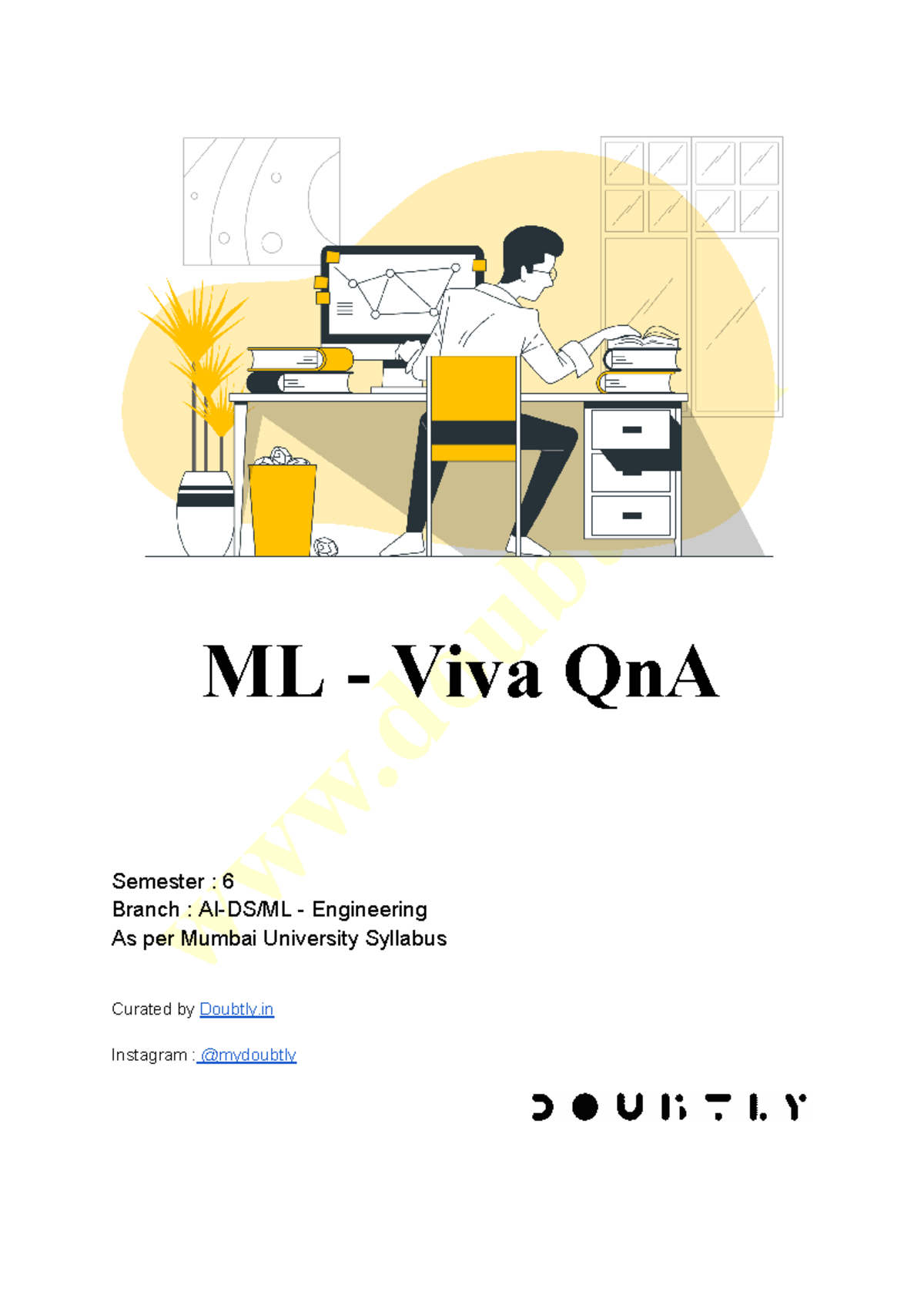 ML - Viva Questions & Answers for Sem 6 - AI-DS/ML Engineering - Studocu