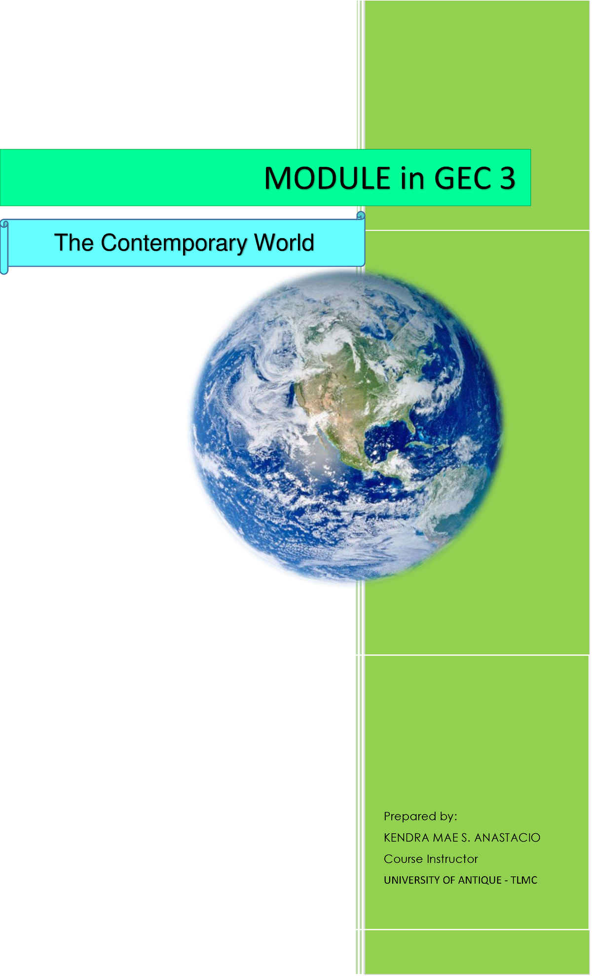 GEC 3 Contemporary World: Chapter 8 - The Global Demography Module ...