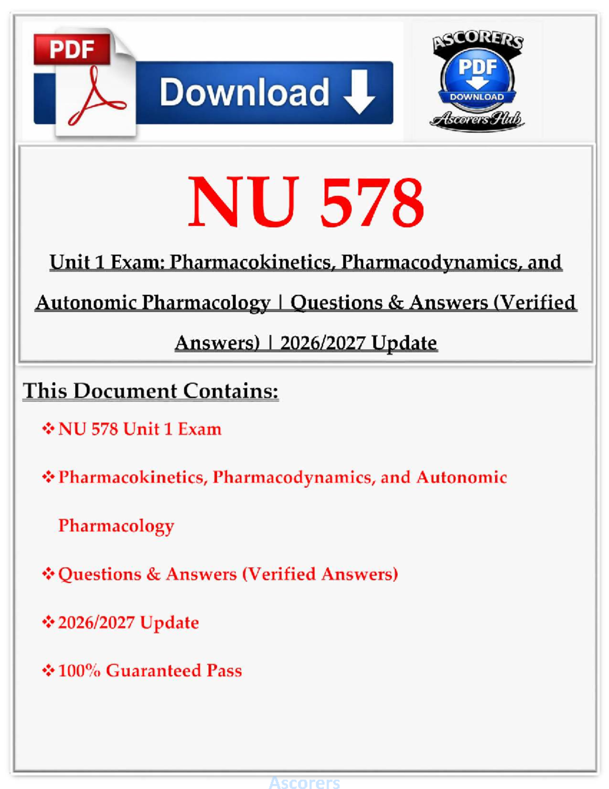 NU 578 Unit 1 Exam Review: Controlled Substances & Pharmacology - Studocu