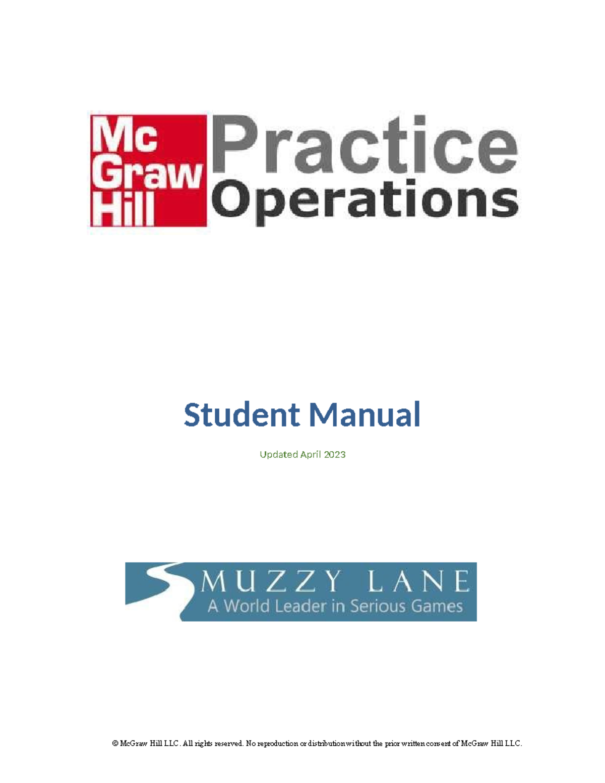 Practice Operations Student Manual: Updated April 2023 - Studocu
