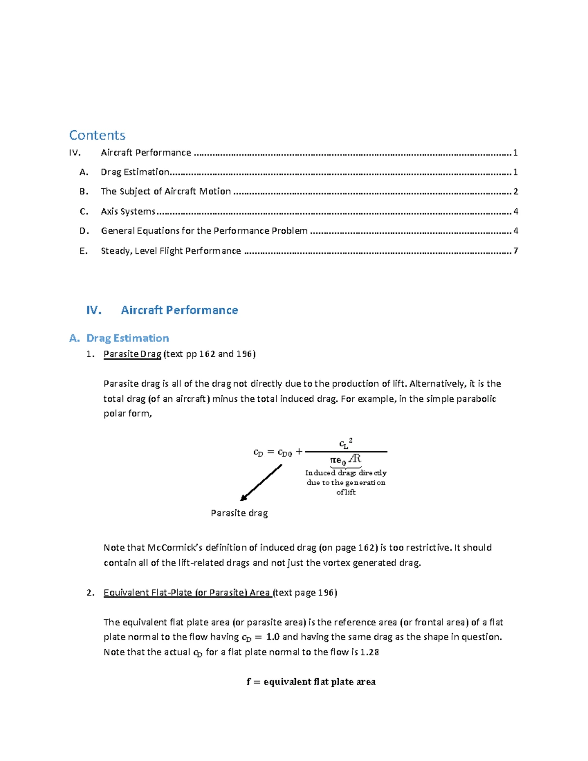 AERSP 306 Lecture Notes on Two-Dimensional Airfoils and High Lift ...