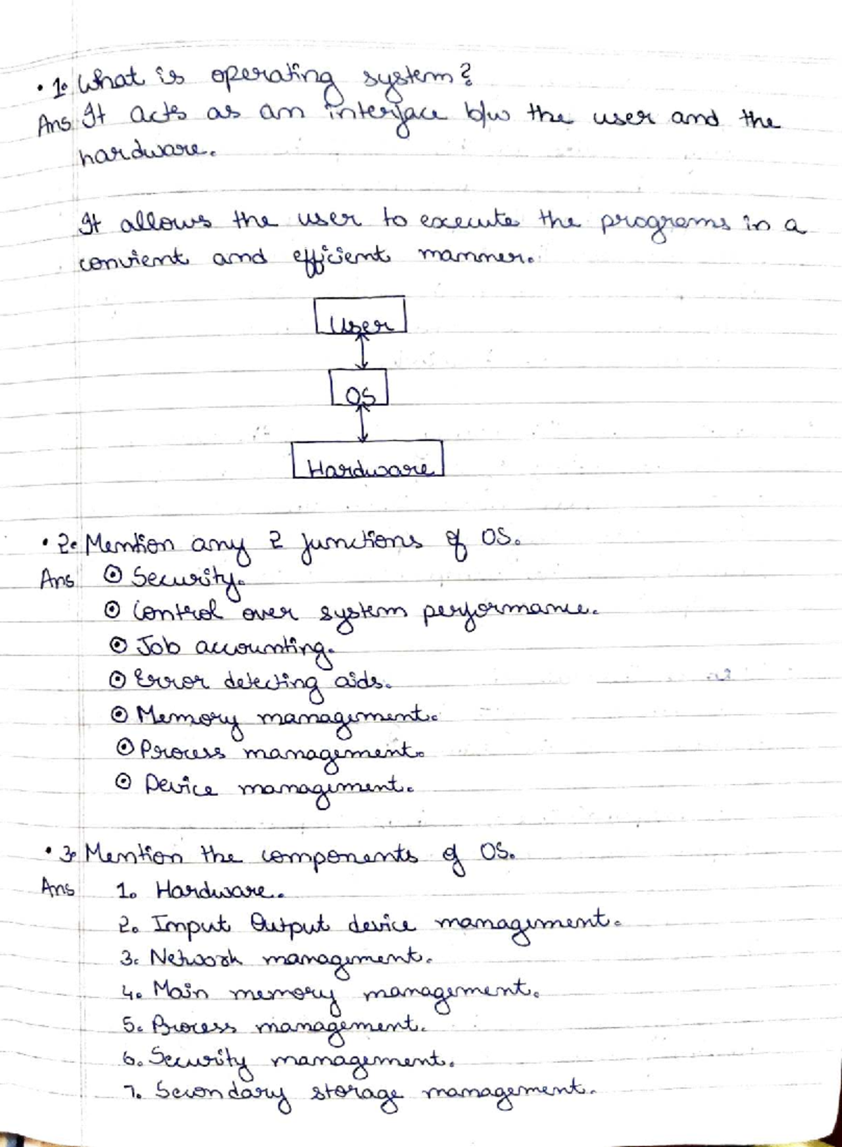 OS - Summary: Key Concepts and Functions of Operating Systems - Studocu