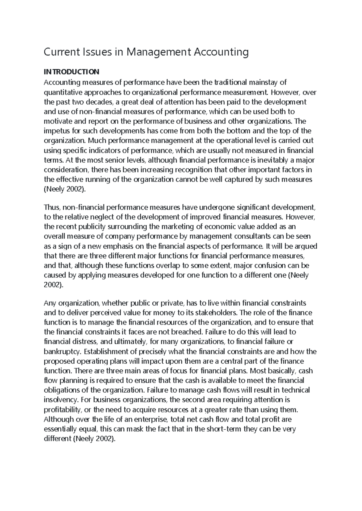 Current Issues in Management Accounting - Warning: TT: undefined ...