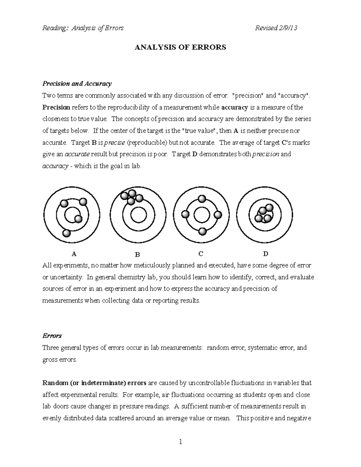 Error Analysis: Understanding Precision and Accuracy in Measurements ...