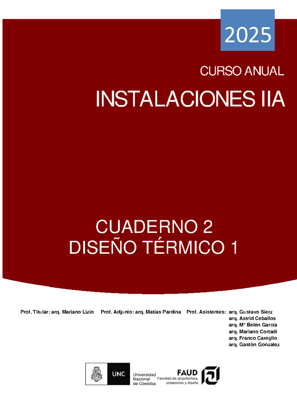 2025 I2A Cuaderno 2 TP2 Diseño Térmico: Calefacción Central - Studocu