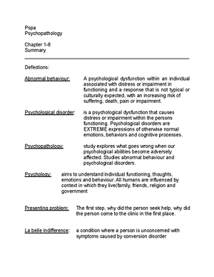 PSPA MEMO - SUMMARY OF LECTURES ATTENDED - Memorandum for Mock Exam ...