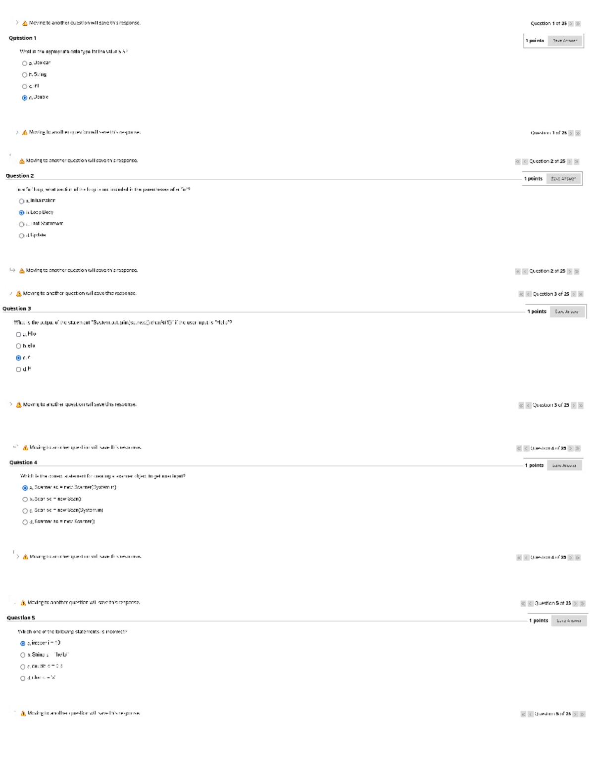 Java - quiz - CZ2002 - Studocu