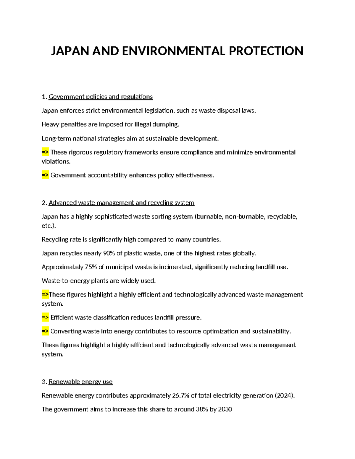 Japan's Environmental Protection Policies and Waste Management ...