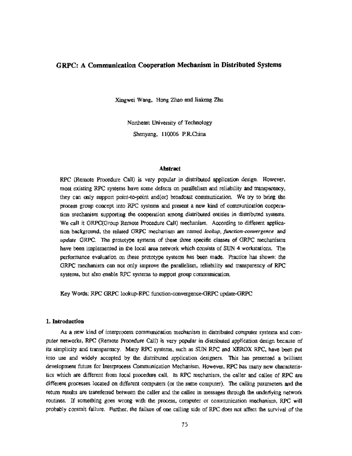 GRPC Mechanism: Enhancing Communication in Distributed Systems - Studocu