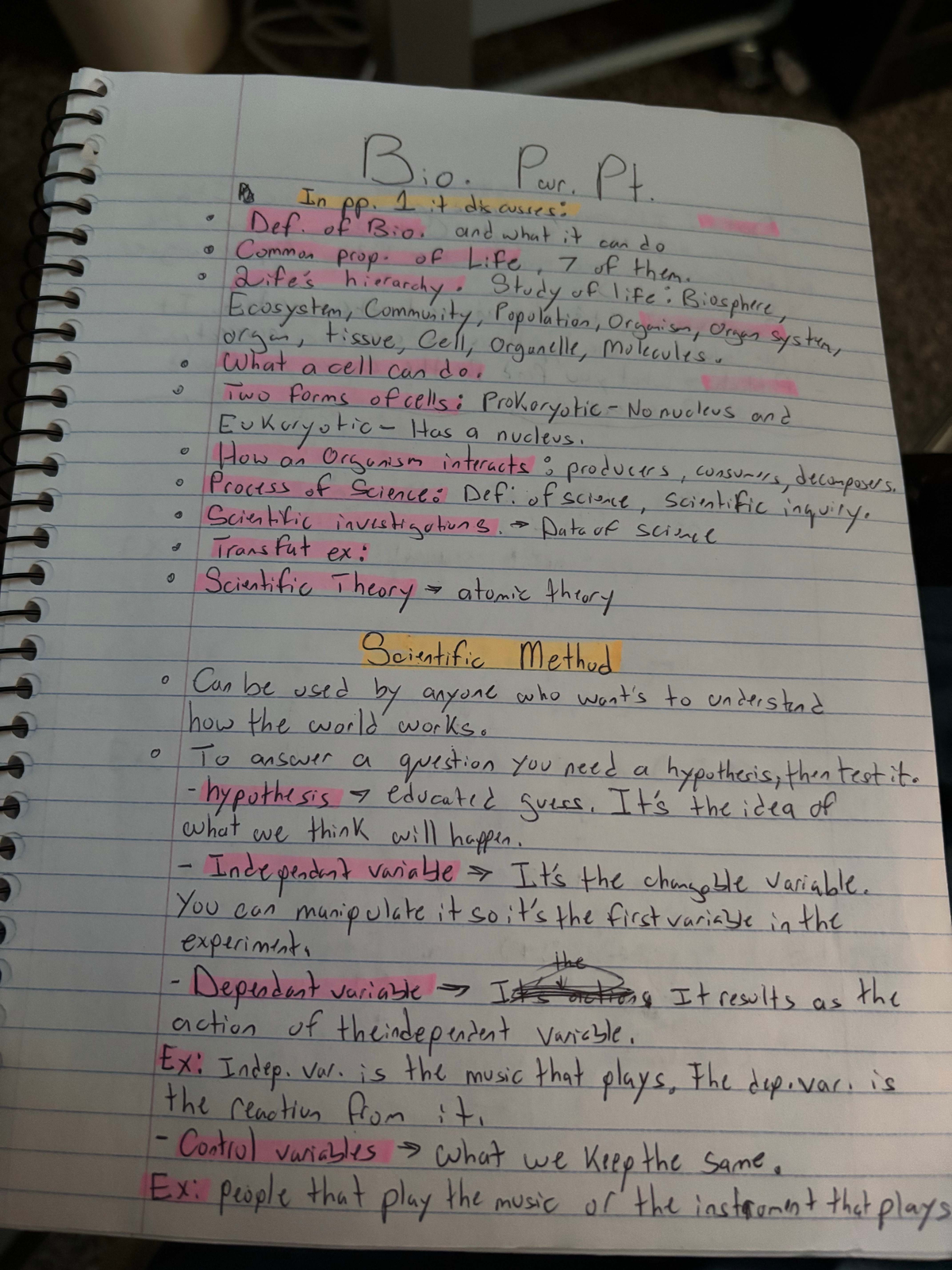Final Exam Study Guide for PSY101: Biology and Scientific Inquiry - Studocu