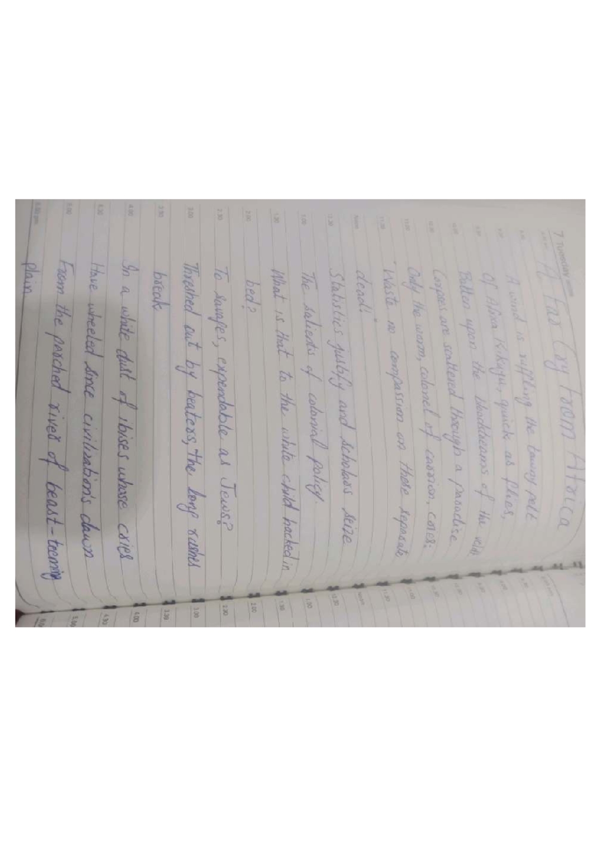 A Far Cry From Africa: Analyzing Colonial Themes in Poetry - Studocu