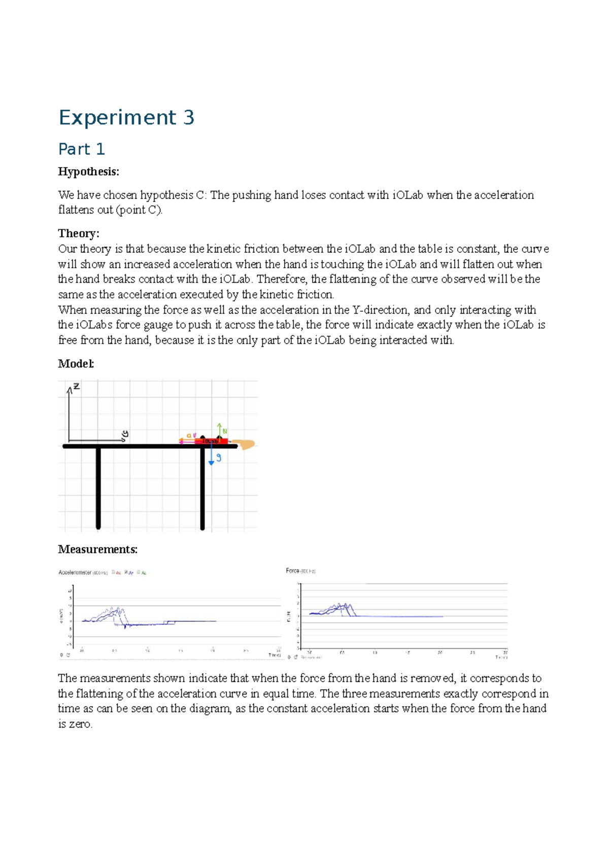 Fysik Forsøg 3: Hypothesis Testing on Acceleration and Friction - Studocu