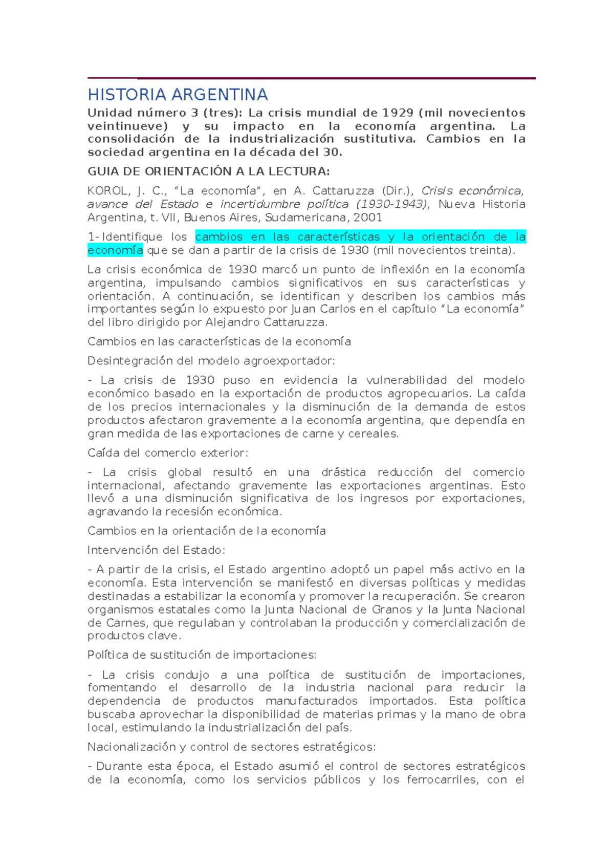 HISTORIA ARGENTINA: La Crisis de 1929 y su Impacto en la Economía ...