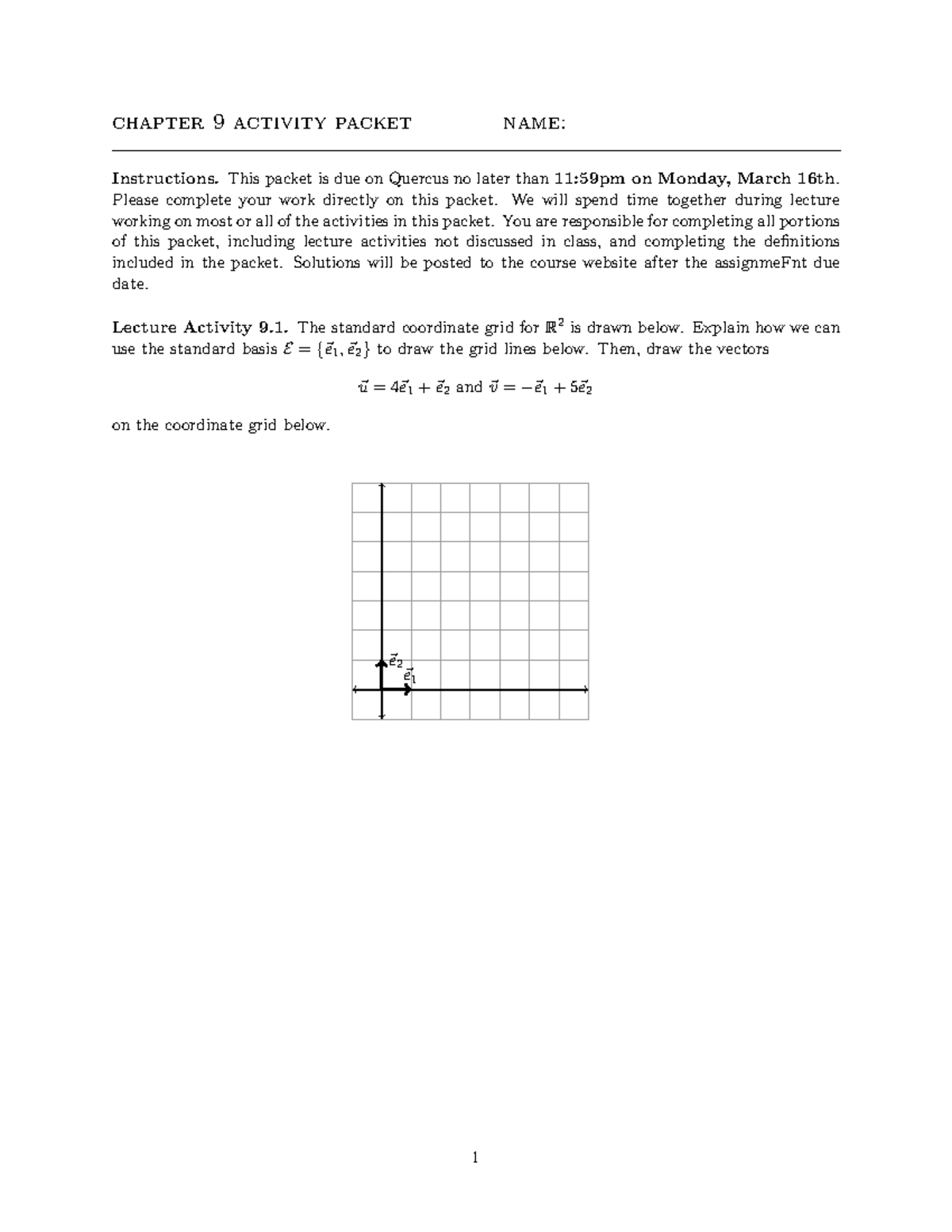 Chapter 9 Activity Packet Instructions (CAP9) - Studocu