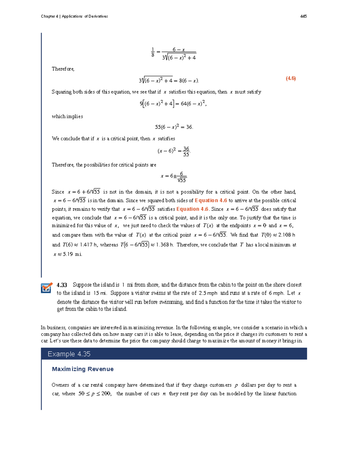 Chapter 4: Applications of Derivatives - Calculus Volume 1 (Part 2 ...