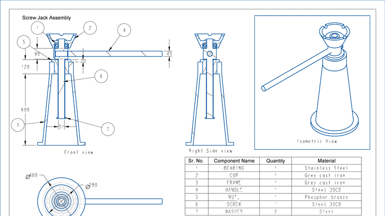 Assembly of Screw Jack - TEME 22 Final Project - Studocu