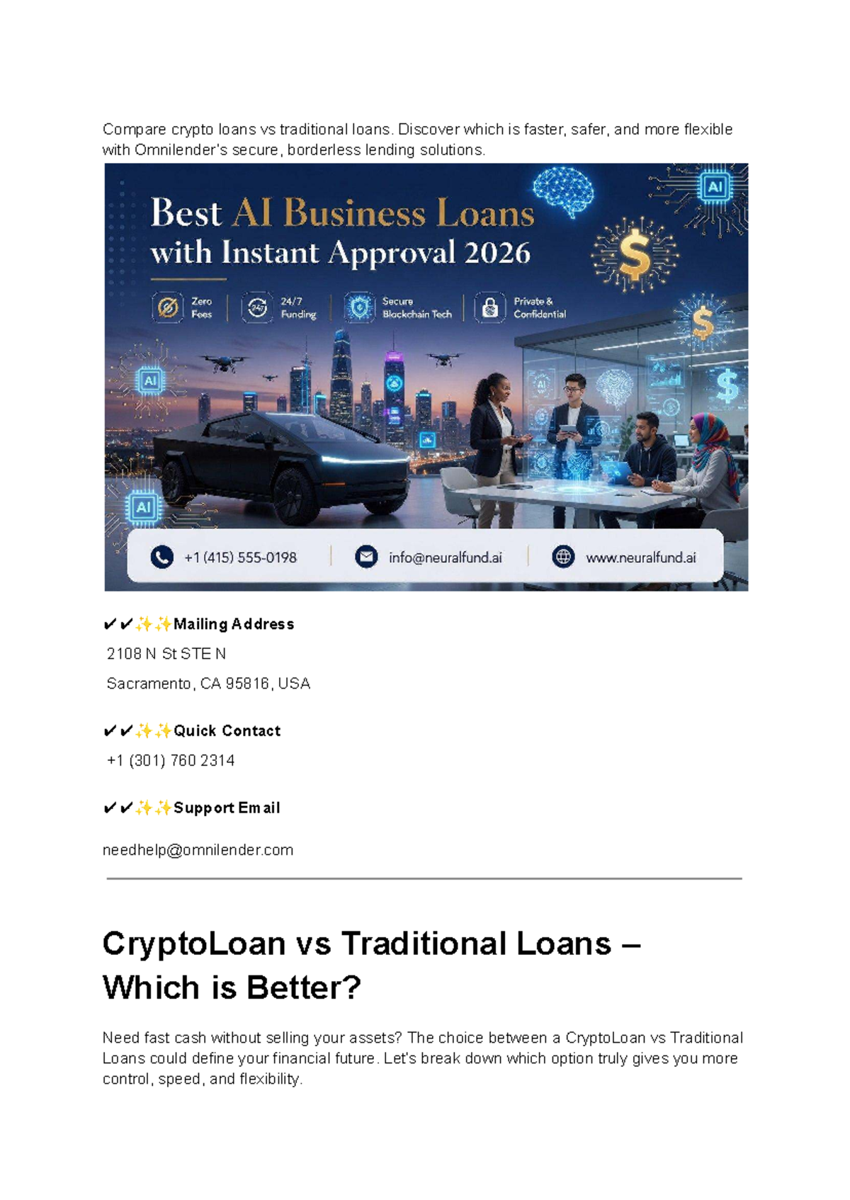 Crypto Loan vs Traditional Loans: A Comparative Analysis - Studocu
