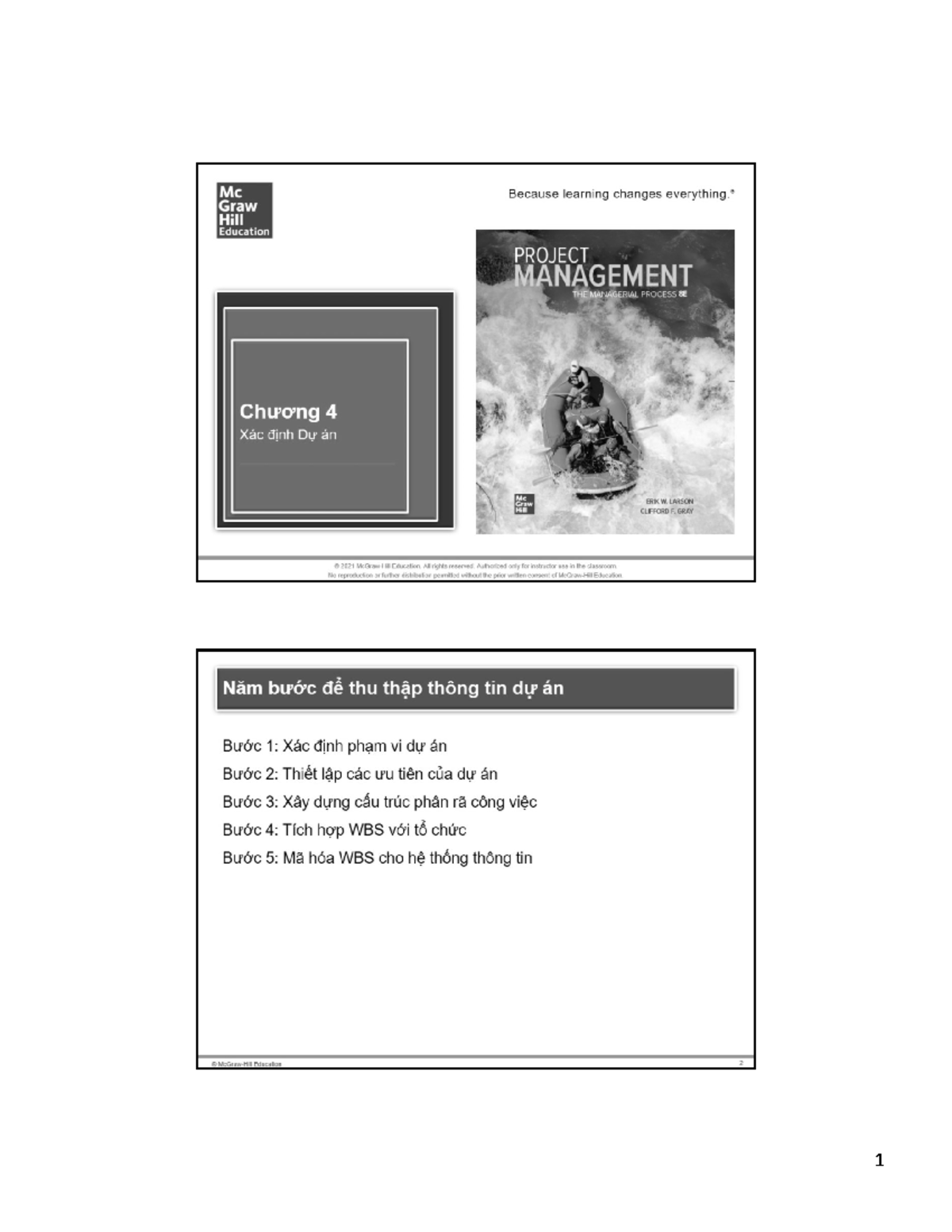 Project Management: The Managerial Process (EDU 101) - Chapter 4 ...