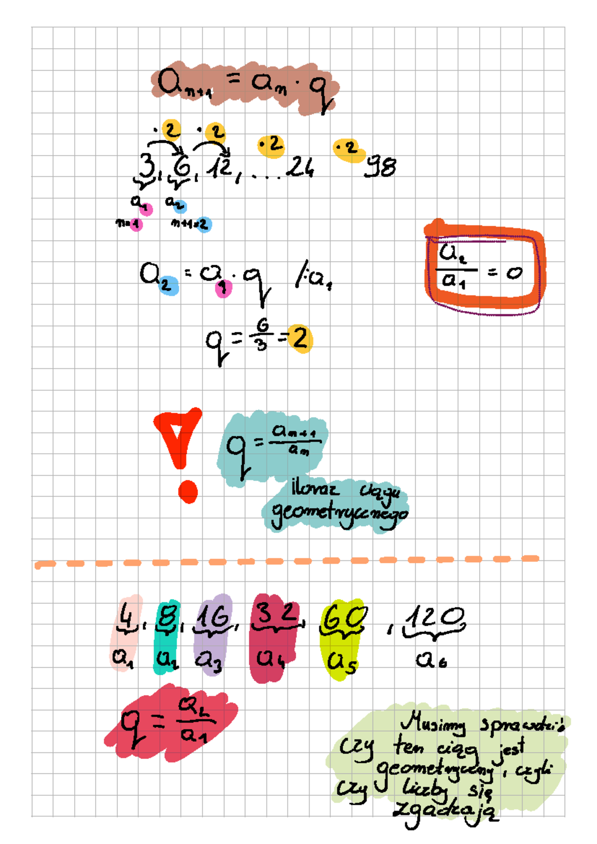 Matematyka - Fojnie: Analiza Ciągów Geometrycznych Q1 Q2 Q3 - Studocu