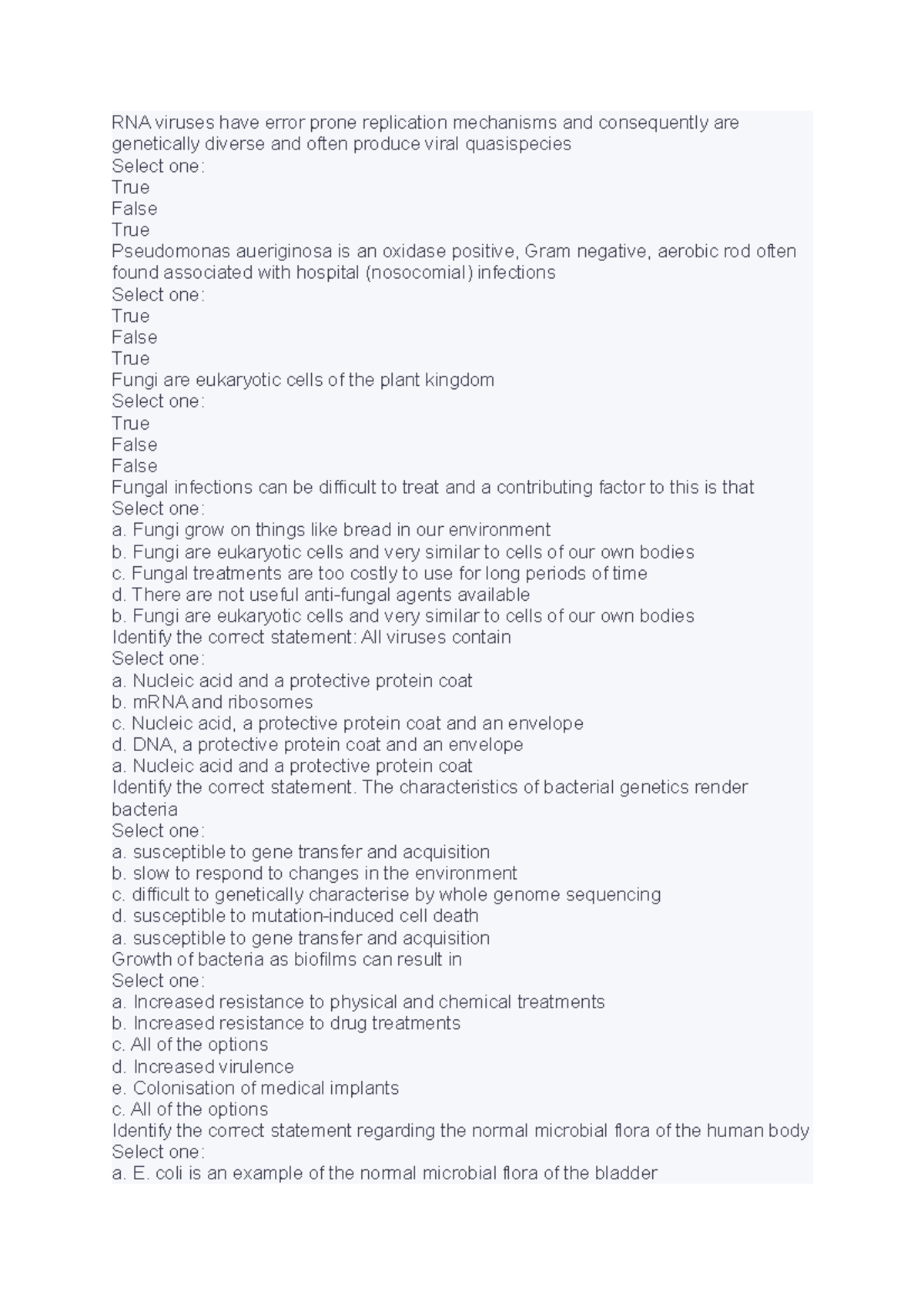 4 NOTES/STUDY GUIDE/ REVISION/ - RNA viruses have error prone ...