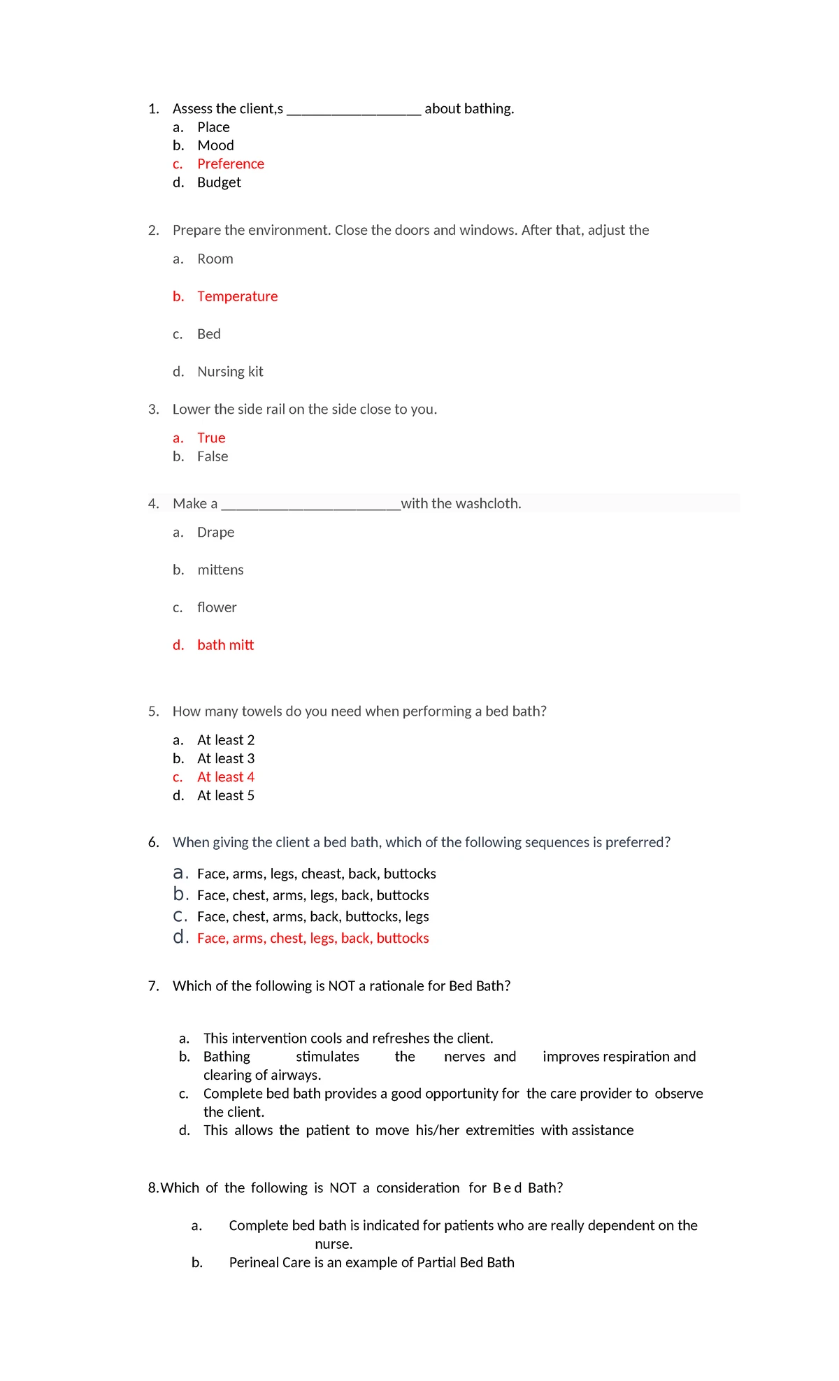 24H Urine Collection Quiz - Assessment Questions and Answers - Studocu