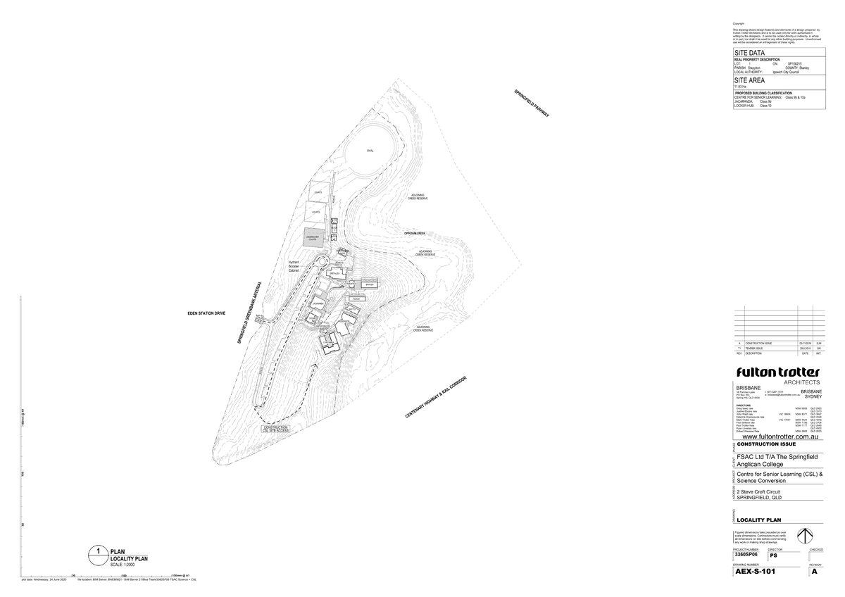 Locality Plan for Centre for Senior Learning (CSL) - SP158215 - Studocu