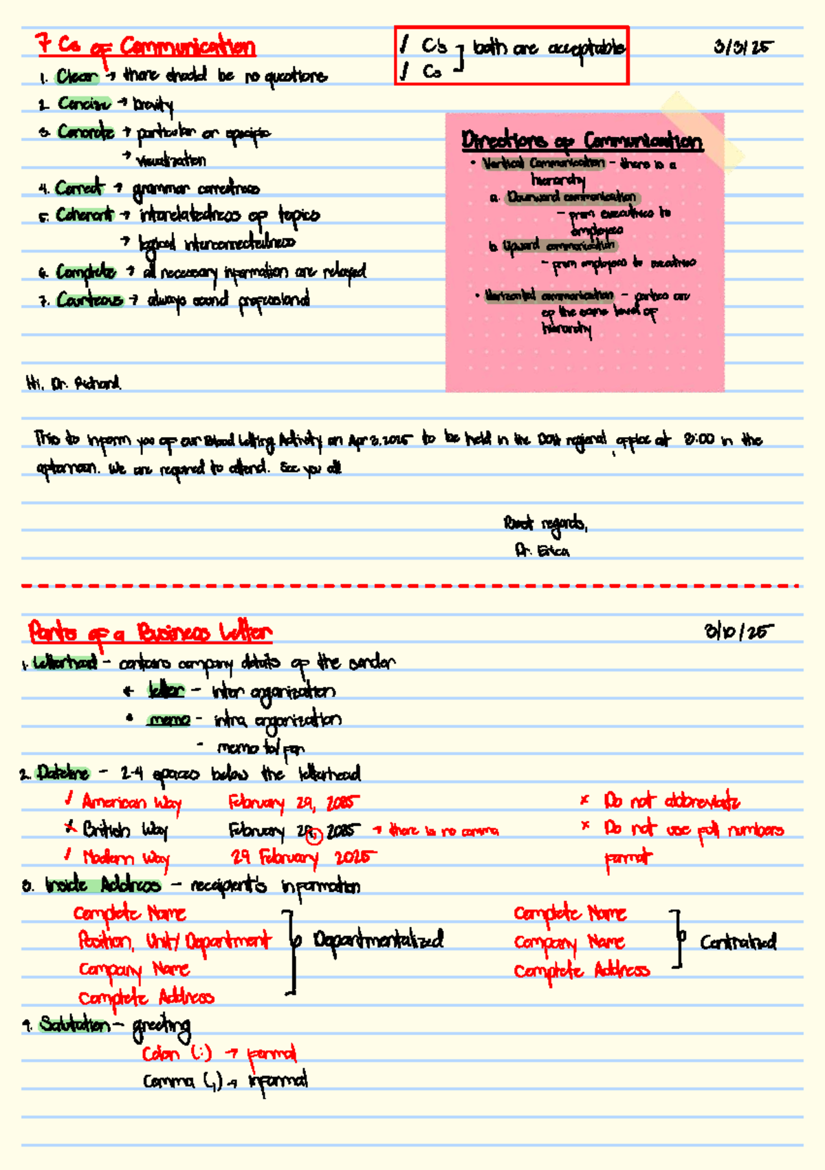 Adtech Module - 7 Cs of Communication & Business Letters Guide - Studocu