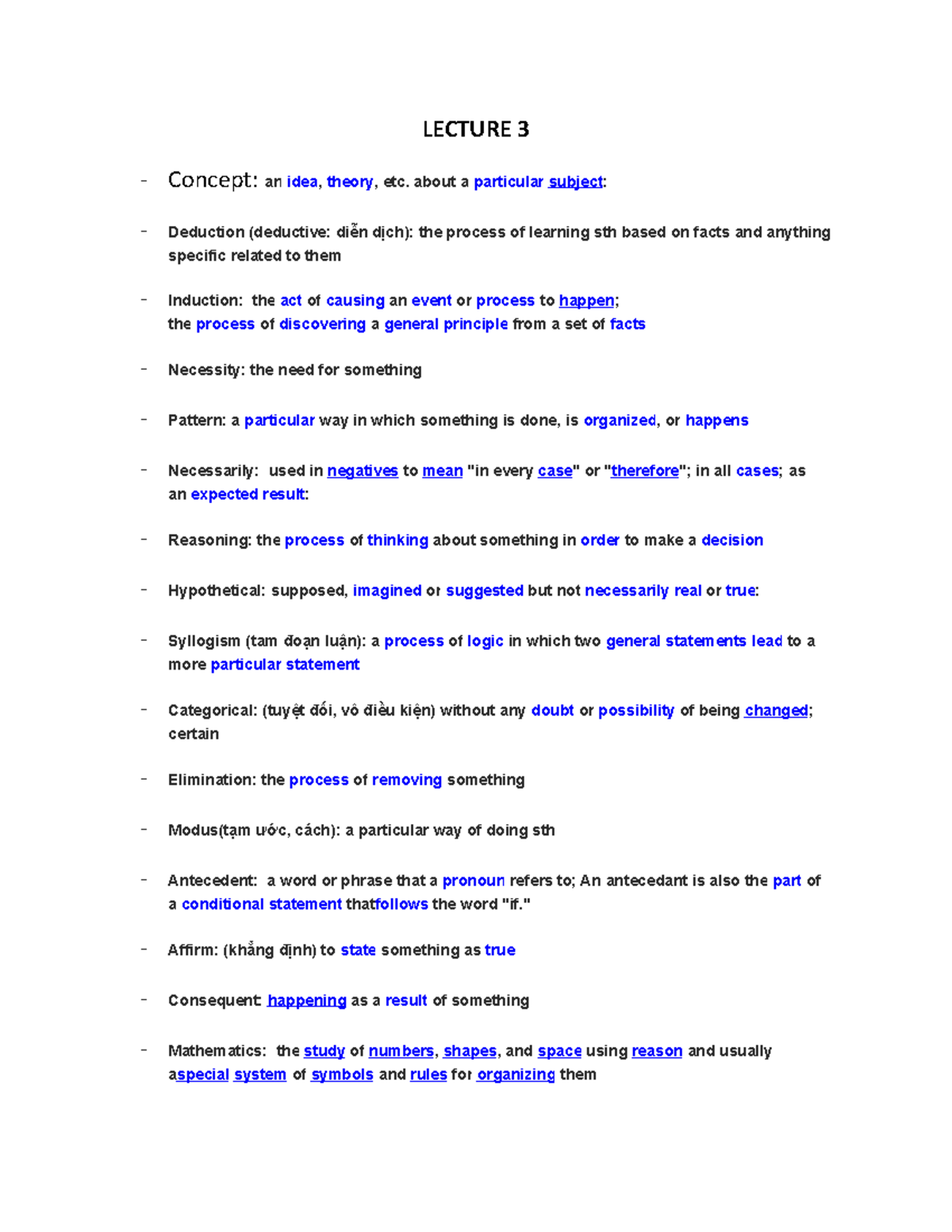 Lecture 3 Summary: Key Concepts in Critical Thinking - Studocu