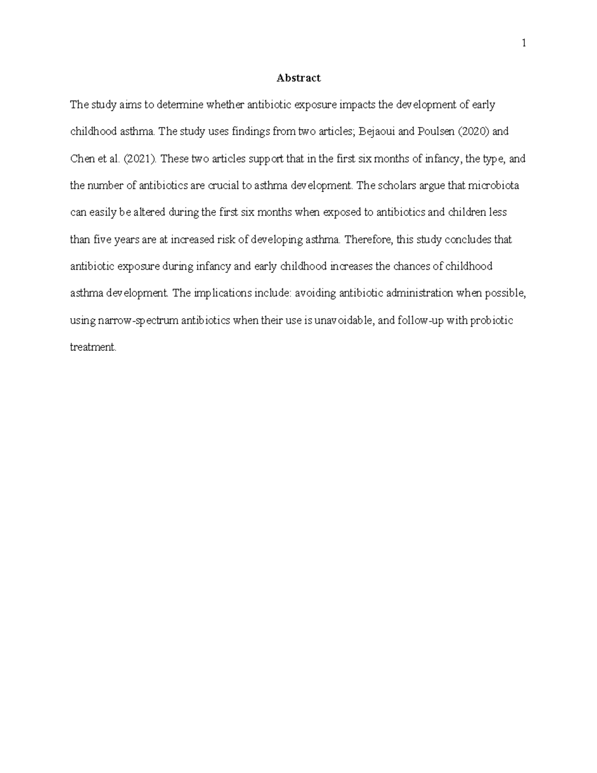 82734361 - Impact of Antibiotic Use on Childhood Asthma Development ...