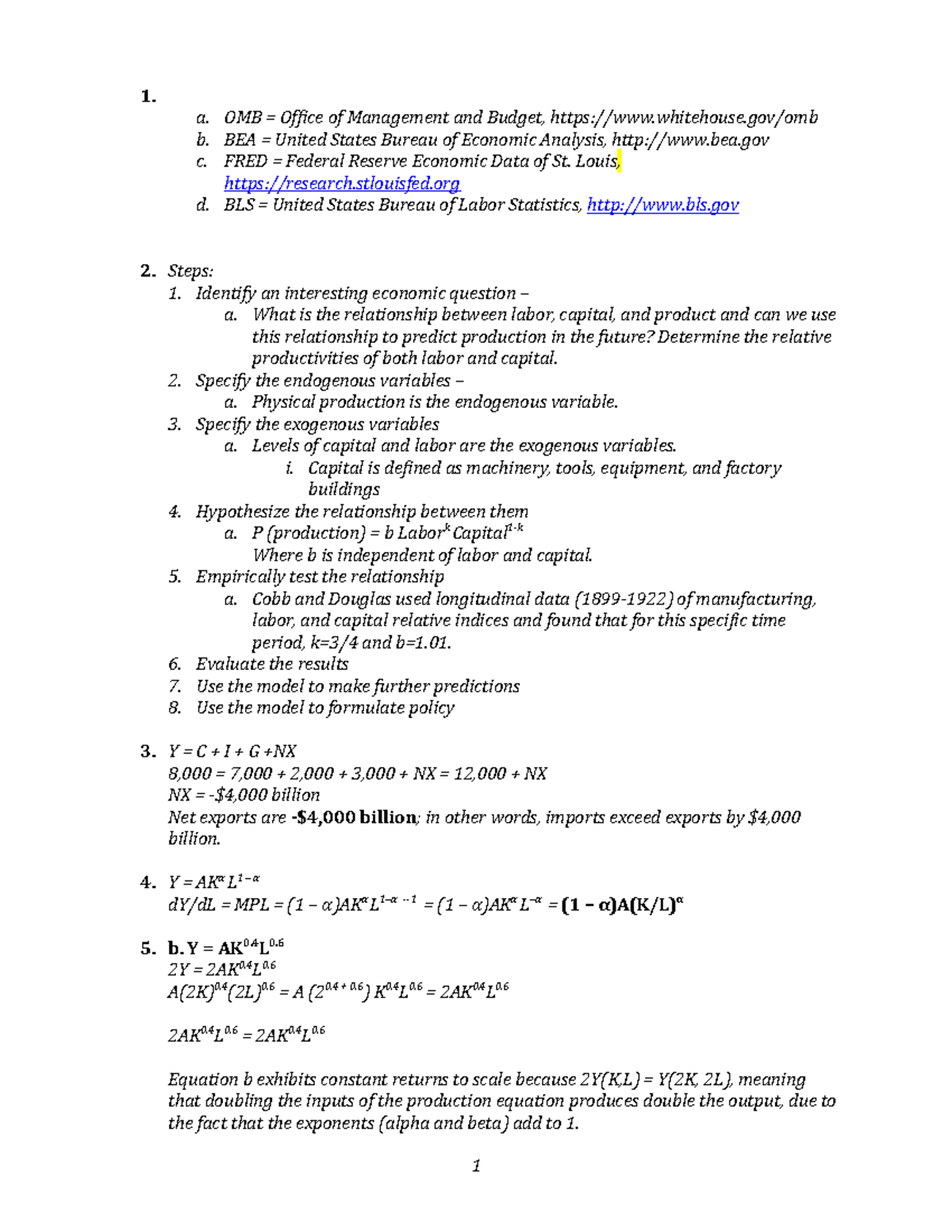 Problem Set 1 ECON100B - 1. a. OMB = Office of Management and Budget ...