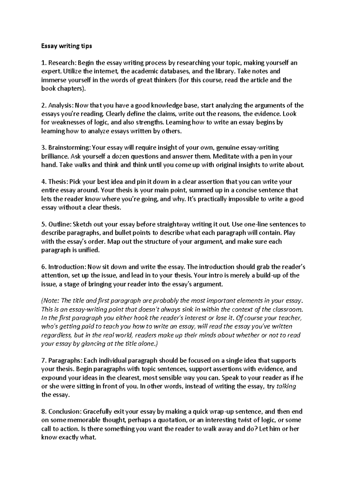 Essay Writing Tips for Success: A Comprehensive Guide - Studeersnel