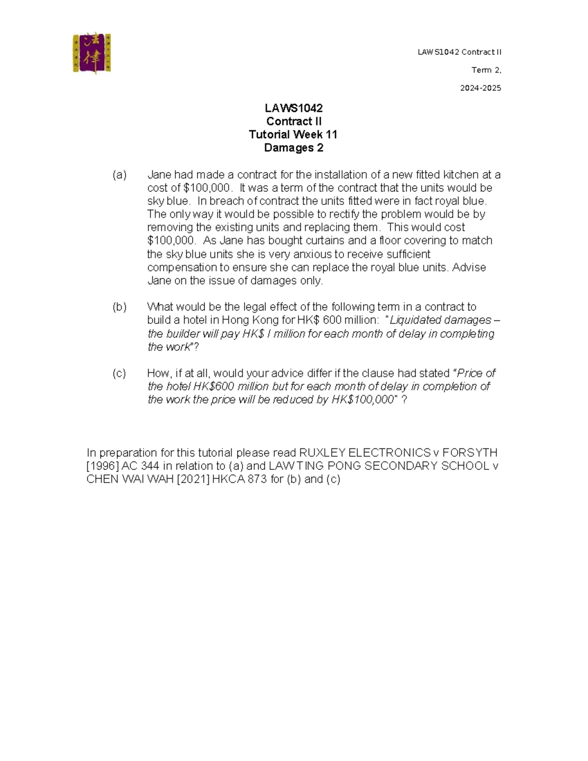 授權書條例》Powers of Attorney Ordinance—更新與修訂解讀- Studocu