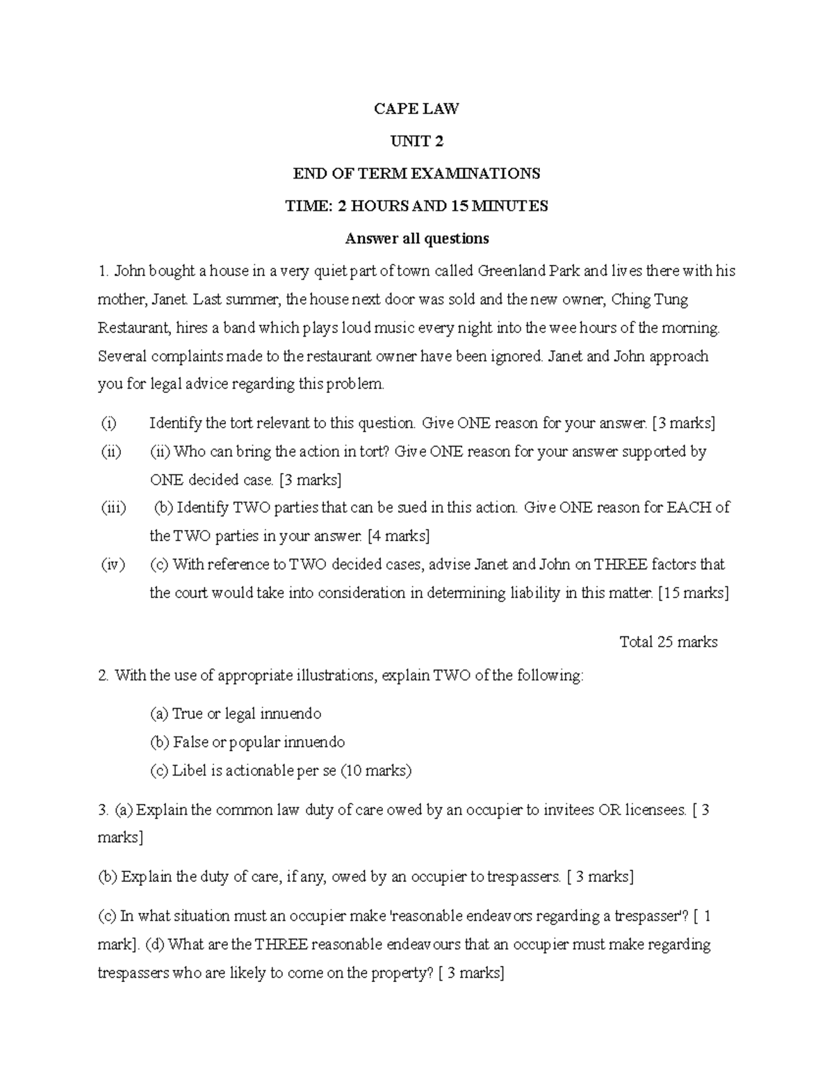 article 2(7) of the UN charter - CAPE LAW UNIT 2 END OF TERM ...