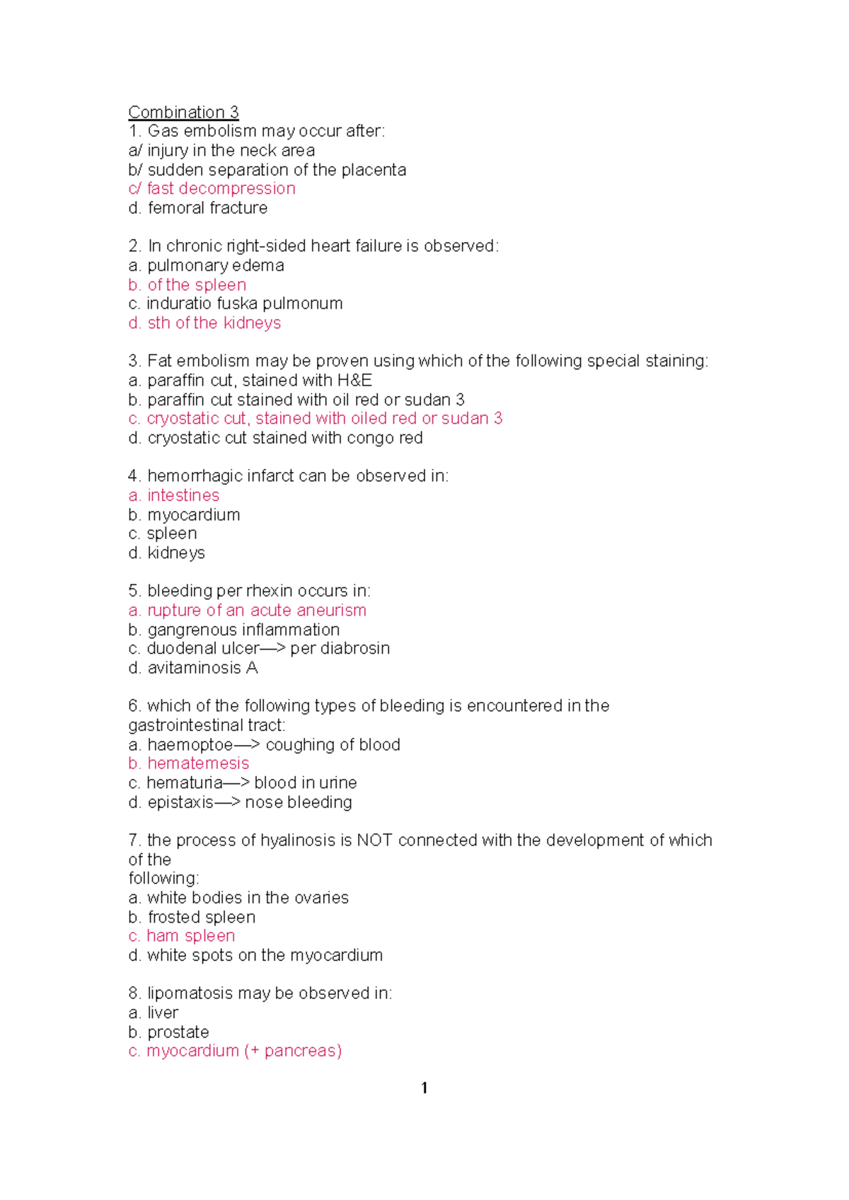 General Patho Exam Review - Key Concepts and Questions - Studocu