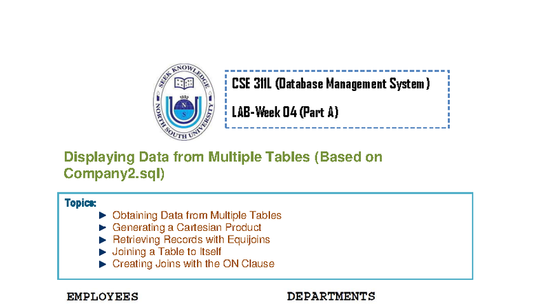 Week 4 311L Part A - manual - Displaying Data from Multiple Tables ...