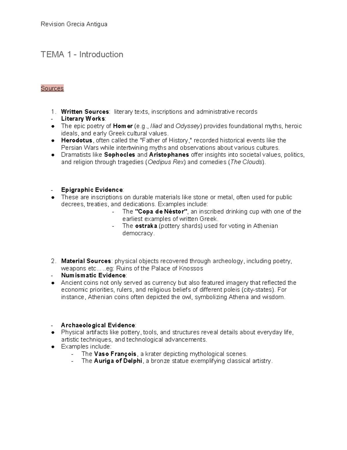 REV grecia - English guide of course - TEMA 1 - Introduction Sources 1 ...