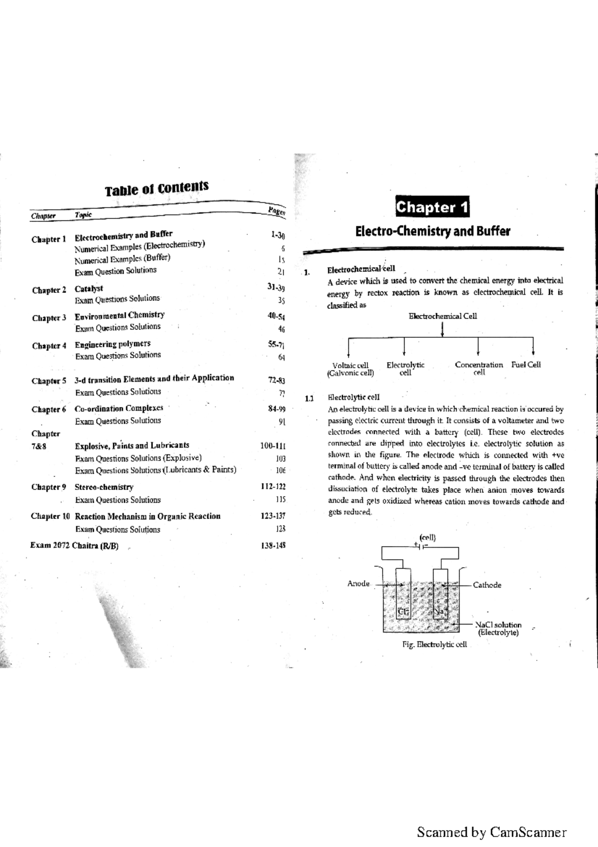 Chemistry Solution Book - Table of contents Chapter Topic Pages Chapter ...