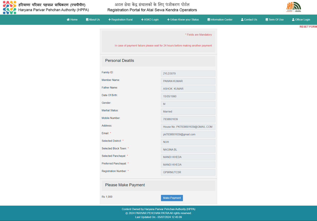 HPPA Registration Process for Atal Sewa Kendra Operators - Studocu
