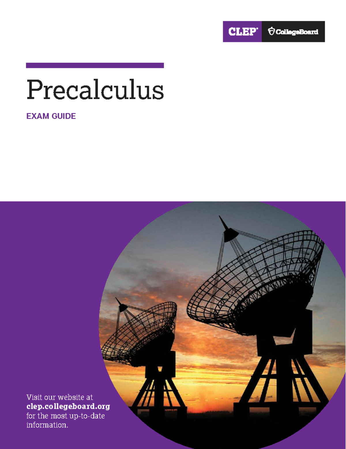 CLEP Precalculus Exam Guide: Strategies & Study Resources - Studocu